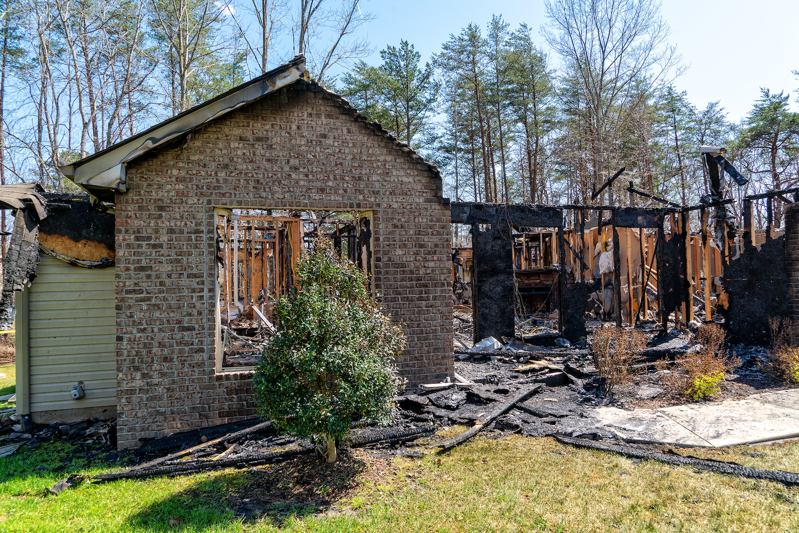 House Damaged By Fire