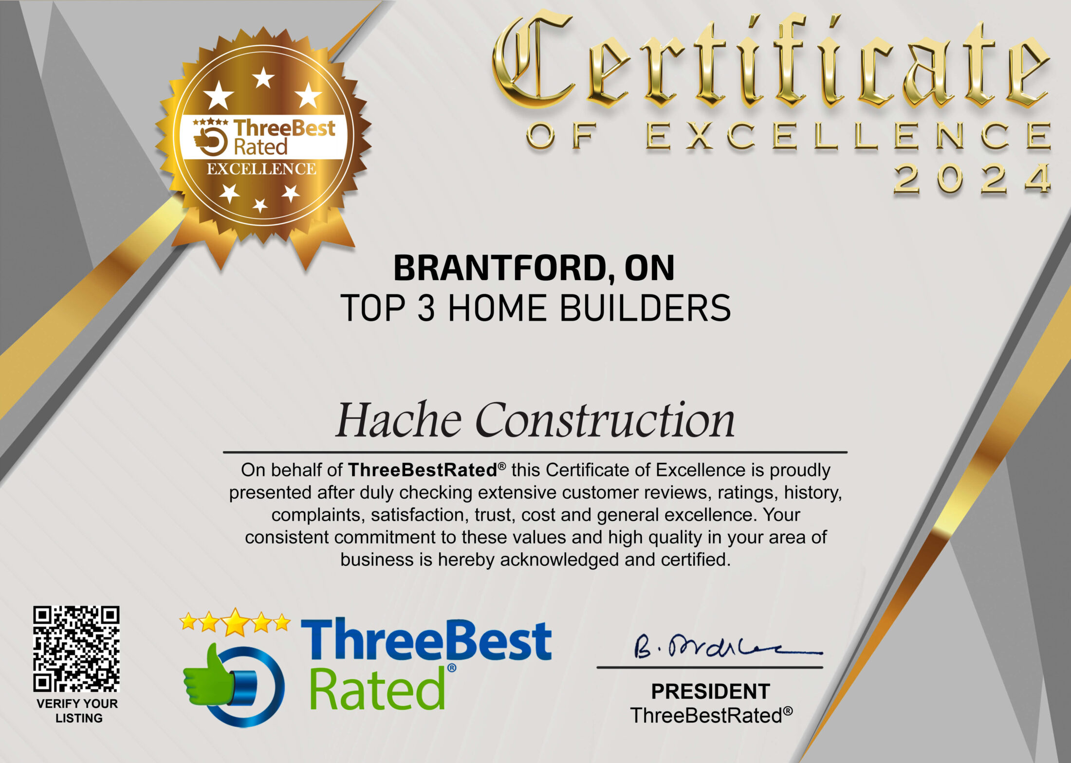 Three Best Rated Builders Brantford